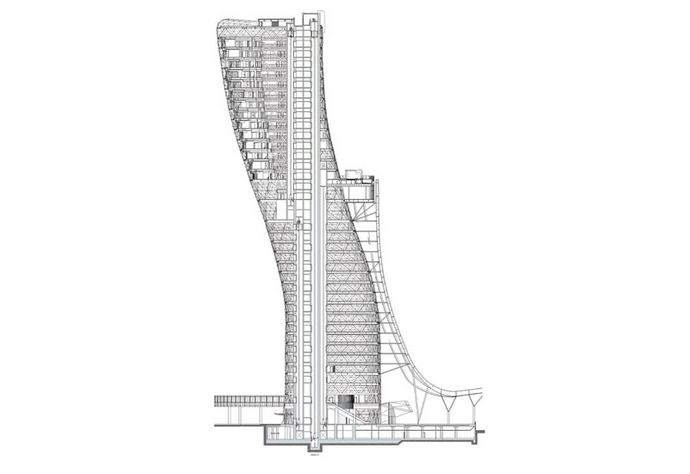 Самое наклонное здание: Capital Gate
