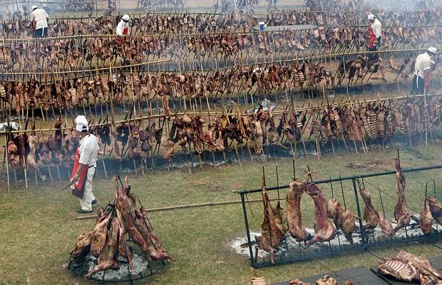 В Парагвае съели рекордное количество мяса