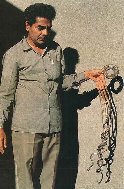 Шридхар Чиллал Shridhar Chillal - самые длинные ногти на руках фото