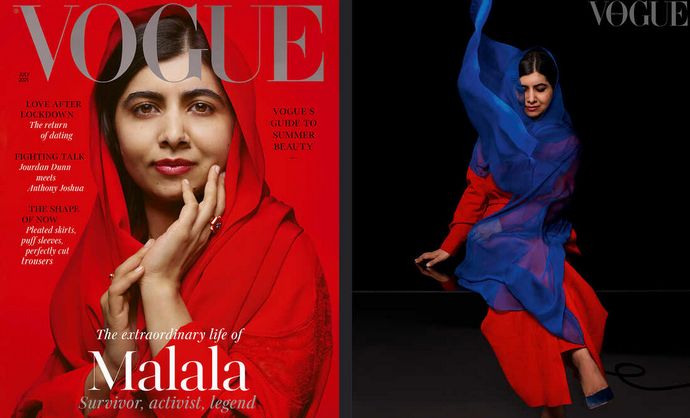 Малала Юсафзай на обложке журнала Vogue