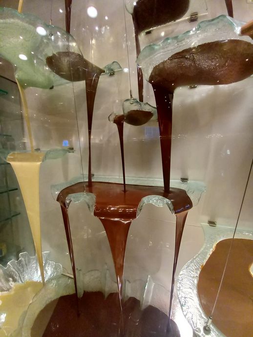 Шоколадный фонтан Белладжио в Лас-Вегасе (Bellagio Chocolate Fountain)